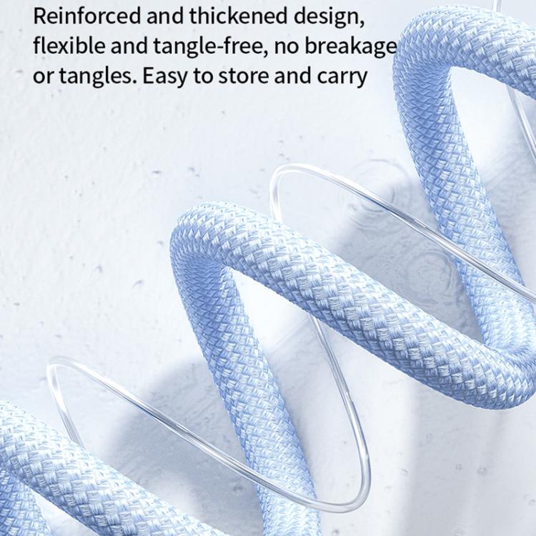 WK WDC-70 65W Type-C to Type-C Phone Lanyard Data Cable, Length: 1.6m(Blue) - USB-C & Type-C Cable by WK | Online Shopping UK | buy2fix