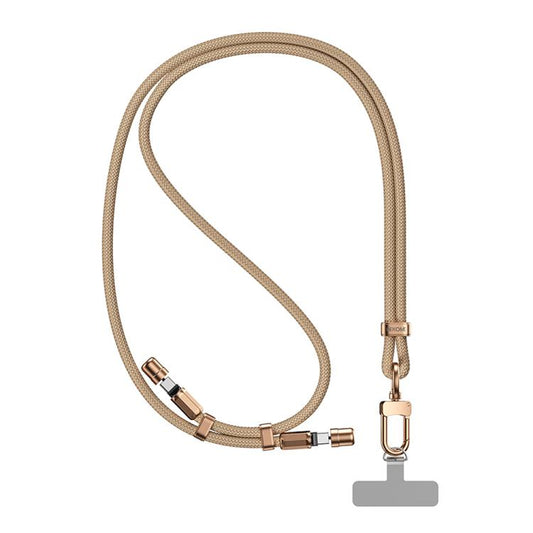 WK WDC-70 65W Type-C to Type-C Phone Lanyard Data Cable, Length: 1.6m(Beige) - USB-C & Type-C Cable by WK | Online Shopping UK | buy2fix