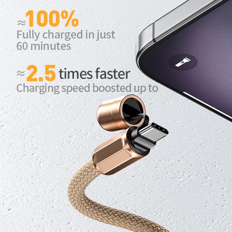 WK WDC-70 65W Type-C to Type-C Phone Lanyard Data Cable, Length: 1.6m(Beige) - USB-C & Type-C Cable by WK | Online Shopping UK | buy2fix