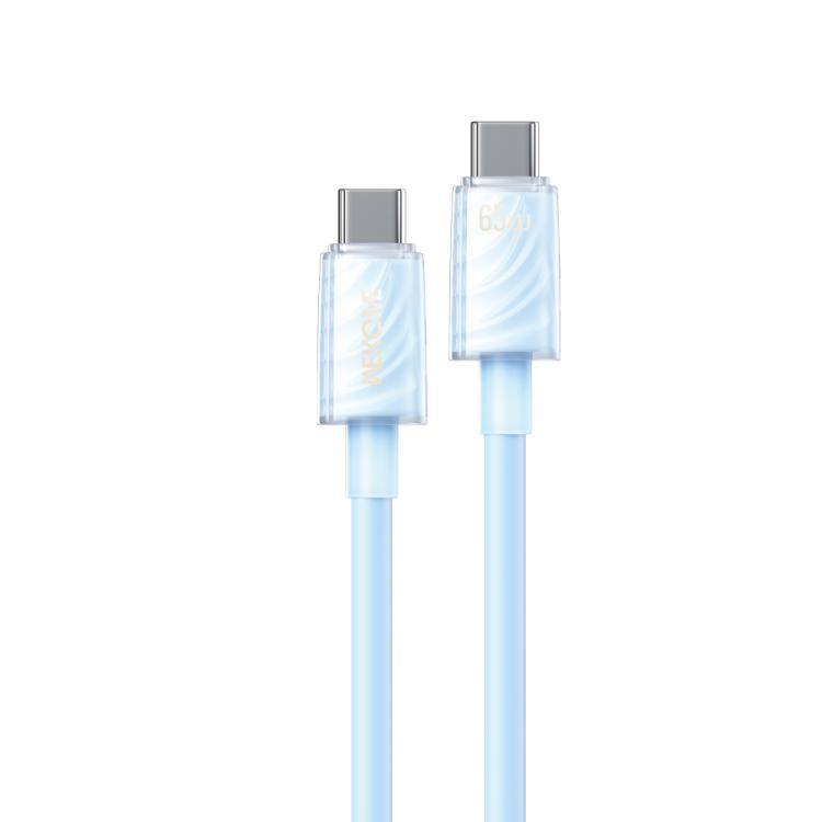 WK WDC-74 65W Type-C to Type-C Fast Charging Data Cable, Length: 1.2m(Blue) - USB-C & Type-C Cable by WK | Online Shopping UK | buy2fix