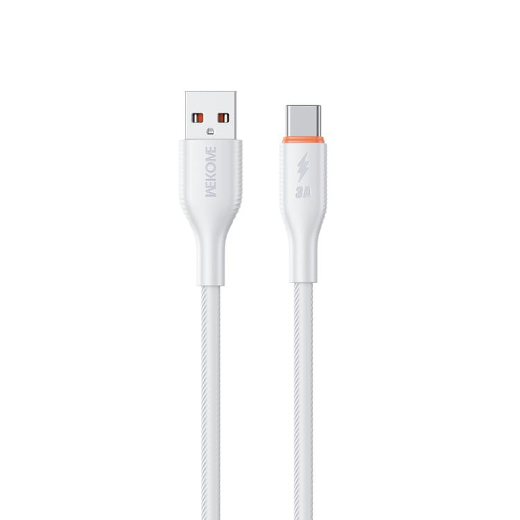 WK WDC-91a 66W USB to Type-C Silicone Data Cable, Length: 1m(White) - USB-C & Type-C Cable by WK | Online Shopping UK | buy2fix