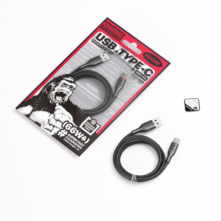 WK WDC-91a 66W USB to Type-C Silicone Data Cable, Length: 1m(White) - USB-C & Type-C Cable by WK | Online Shopping UK | buy2fix