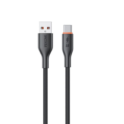 WK WDC-91a 66W USB to Type-C Silicone Data Cable, Length: 1m(Black) - USB-C & Type-C Cable by WK | Online Shopping UK | buy2fix