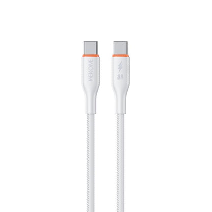 WK WDC-93 65W Type-C to Type-C Silicone Data Cable, Length: 1.2m(White) - USB-C & Type-C Cable by WK | Online Shopping UK | buy2fix
