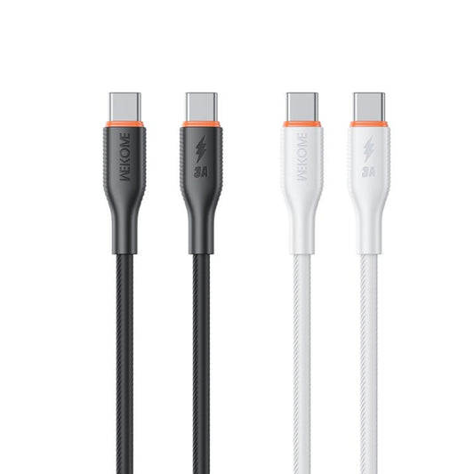 WK WDC-93 65W Type-C to Type-C Silicone Data Cable, Length: 1.2m(Black) - USB-C & Type-C Cable by WK | Online Shopping UK | buy2fix