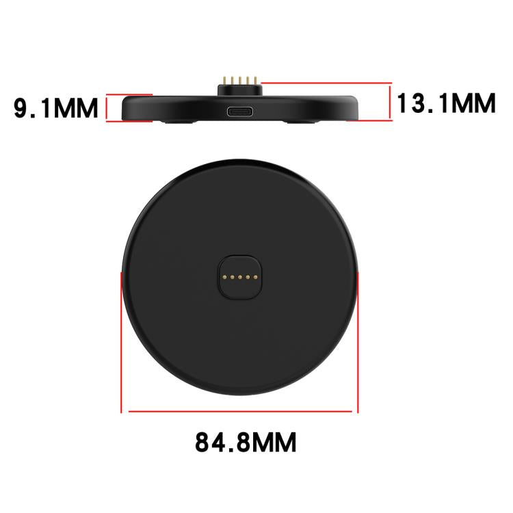 For Sony LinkBuds Bluetooth Speaker USB Interface Magnetic Charging Base Charging Dock Station(Black) - Other Accessories by buy2fix | Online Shopping UK | buy2fix