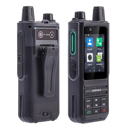 UNIWA NR120 PoC Walkie-Talkie Rugged Phone, 3GB+32GB, 2.4 inch Android 13 Unisoc T158 Octa Core, Network: 5G, NFC, SOS, Plug:EU Plug(Black) - UNIWA by UNIWA | Online Shopping UK | buy2fix