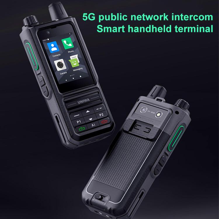 UNIWA NR120 PoC Walkie-Talkie Rugged Phone, 3GB+32GB, 2.4 inch Android 13 Unisoc T158 Octa Core, Network: 5G, NFC, SOS, Plug:UK Plug(Black) - UNIWA by UNIWA | Online Shopping UK | buy2fix