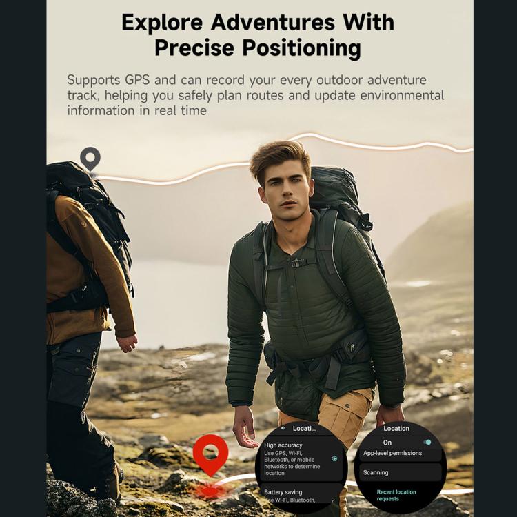 UNIWA DM300 4G Android Watch Phone, 4GB+64GB, 1.43 inc Unisoc SL8541E Quad Core, Support Heart Rate / Blood Oxygen(Black) - Smart Watches by UNIWA | Online Shopping UK | buy2fix