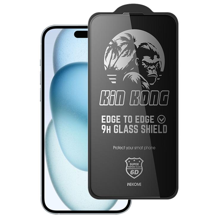 For iPhone 16 Plus / 15 Plus WK WTP-097 Jungle Series Kinkong 6D Curved Privacy Tempered Glass Film - iPhone 16 Plus Tempered Glass by WK | Online Shopping UK | buy2fix