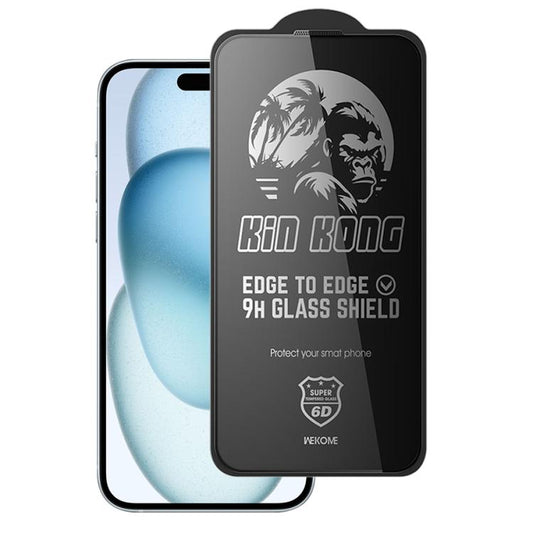 For iPhone 16 Plus / 15 Plus WK WTP-097 Jungle Series Kinkong 6D Curved Privacy Tempered Glass Film - iPhone 16 Plus Tempered Glass by WK | Online Shopping UK | buy2fix