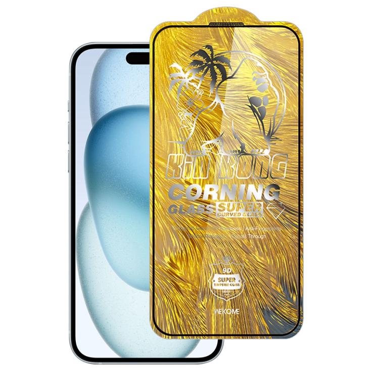 For iPhone 16 Plus / 15 Plus WK WTP-102 Jungle Series Kinkong Corning 9D Curved HD Tempered Glass Film - iPhone 16 Plus Tempered Glass by WK | Online Shopping UK | buy2fix