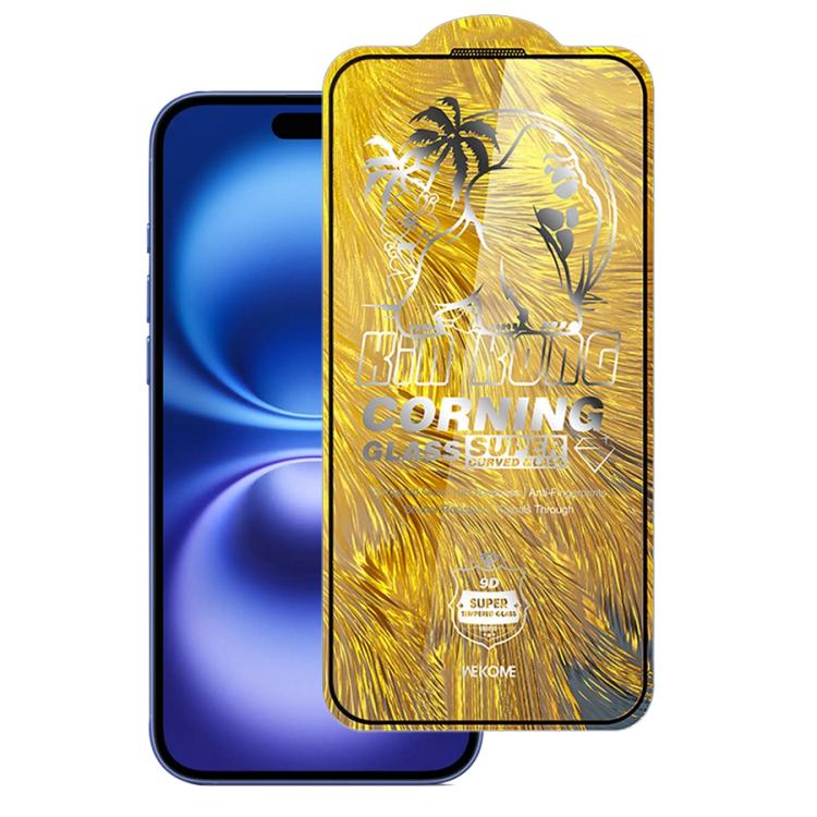 For iPhone 16 / 15 WK WTP-102 Jungle Series Kinkong Corning 9D Curved HD Tempered Glass Film - iPhone 16 Tempered Glass by WK | Online Shopping UK | buy2fix