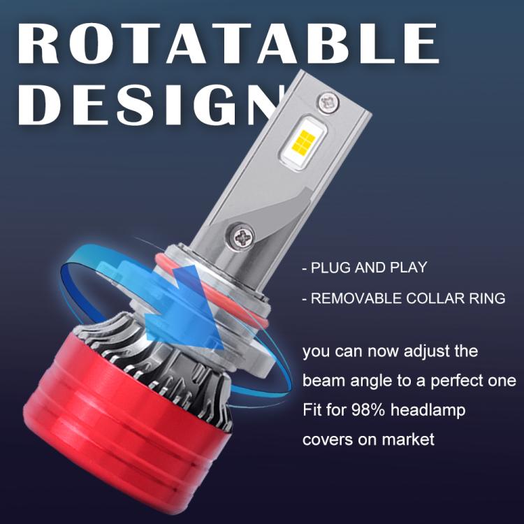 9004 2pcs 25W 2500lm 6000K Car LED Headlight Bulb - LED Headlamps by buy2fix | Online Shopping UK | buy2fix