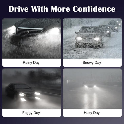 9007 2pcs 25W 2500lm 6000K Car LED Headlight Bulb - LED Headlamps by buy2fix | Online Shopping UK | buy2fix