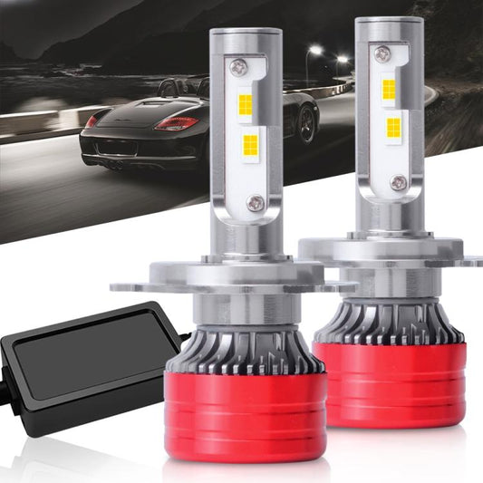 H4 2pcs 25W 2500lm 6000K Car LED Headlight Bulb - LED Headlamps by buy2fix | Online Shopping UK | buy2fix