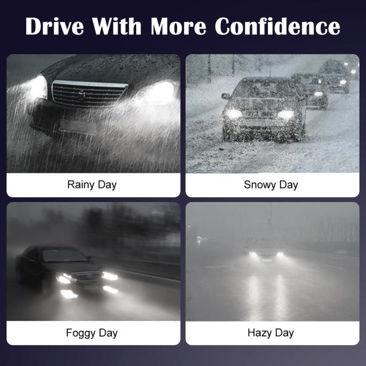 H4 2pcs 25W 2500lm 6000K Car LED Headlight Bulb - LED Headlamps by buy2fix | Online Shopping UK | buy2fix