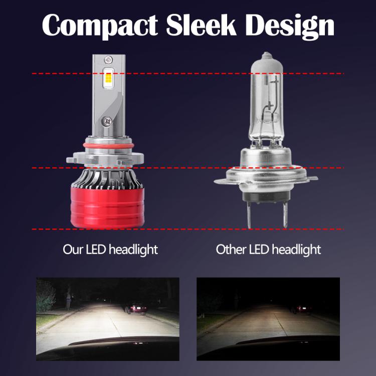H11 2pcs 25W 2500lm 6000K Car LED Headlight Bulb - LED Headlamps by buy2fix | Online Shopping UK | buy2fix