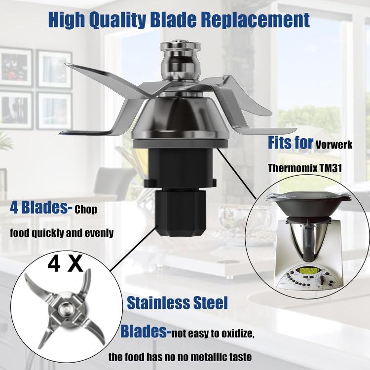 For Thermomix TM31 Stainless Steel Replacement Blade(Silver) - Food Disposer Parts by buy2fix | Online Shopping UK | buy2fix