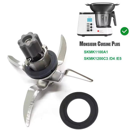 For Monsieur Cuisine Connect Stainless Steel Blender Blade(Silver) - Food Disposer Parts by buy2fix | Online Shopping UK | buy2fix