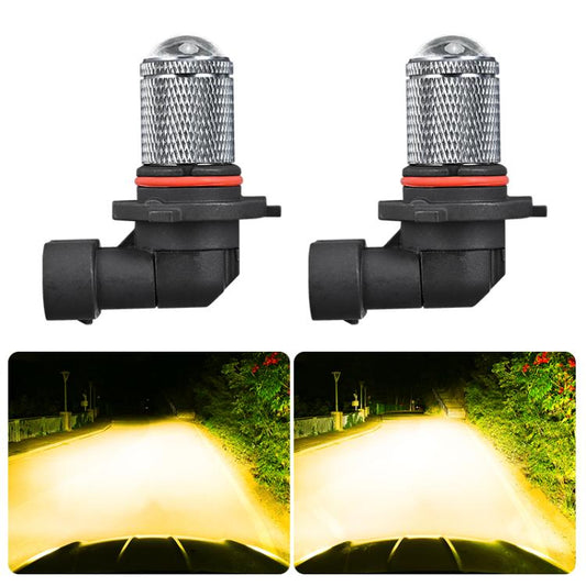 9006 Pair 8.5W 12-60V Car Lens Fog Light Bulb(Gold Light) - Fog / Driving Lights by buy2fix | Online Shopping UK | buy2fix