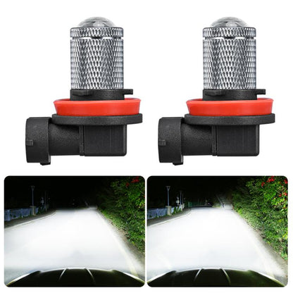 H11 Pair 8.5W 12-60V Car Lens Fog Light Bulb(White Light) - Fog / Driving Lights by buy2fix | Online Shopping UK | buy2fix