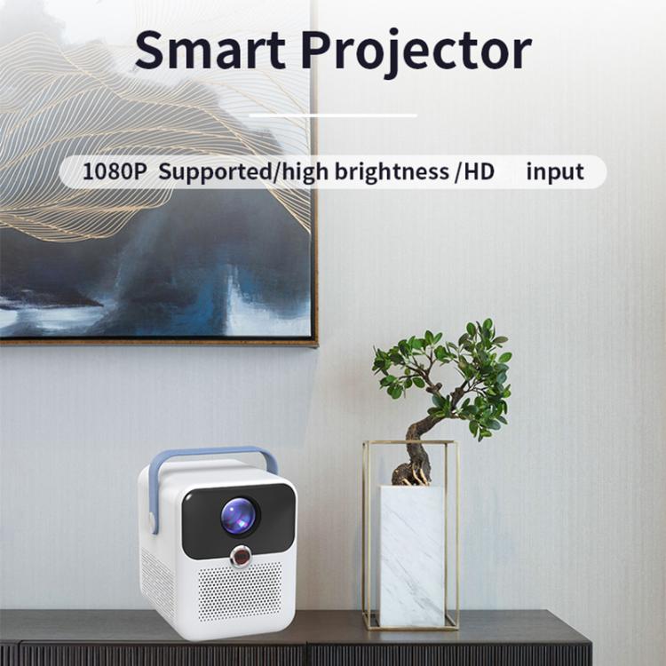 CYS2 Portable HD Android Projector Smart Home Theater, 1GB+8GB, Amlogic T950s, Specification:US Plug(White Blue) - LED Projector by buy2fix | Online Shopping UK | buy2fix