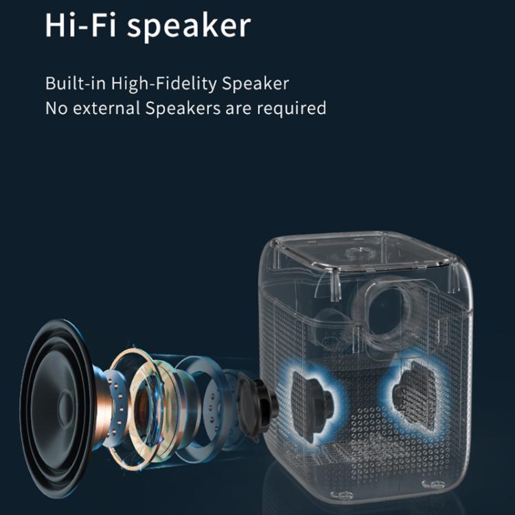 CYS2 Portable HD Android Projector Smart Home Theater, 1GB+8GB, Amlogic T950s, Specification:UK Plug(White Blue) - LED Projector by buy2fix | Online Shopping UK | buy2fix