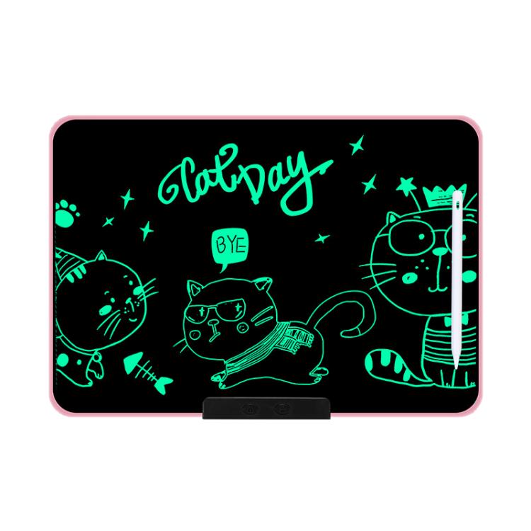 Rechargeable Children Graffiti LCD Drawing Board, Style:16 inch Pink / Green Writing -  by buy2fix | Online Shopping UK | buy2fix