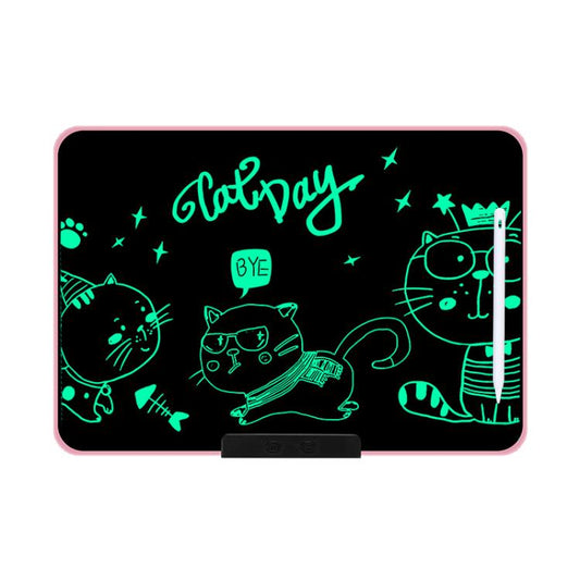 Rechargeable Children Graffiti LCD Drawing Board, Style:16 inch Pink / Green Writing -  by buy2fix | Online Shopping UK | buy2fix