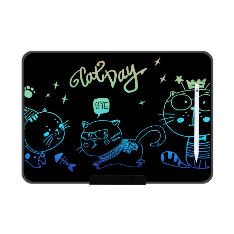 Rechargeable Children Graffiti LCD Drawing Board, Style:16 inch Black / Color Writing -  by buy2fix | Online Shopping UK | buy2fix