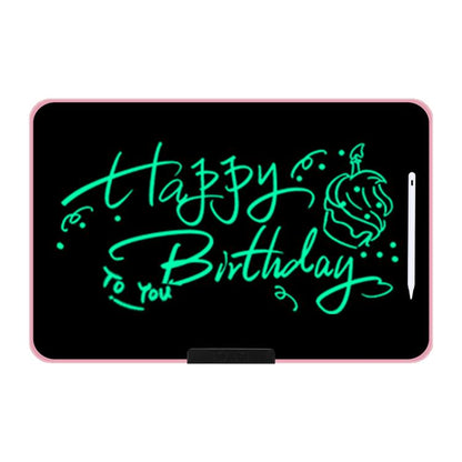 Rechargeable Children Graffiti LCD Drawing Board, Style:21 inch Pink / Green Writing -  by buy2fix | Online Shopping UK | buy2fix