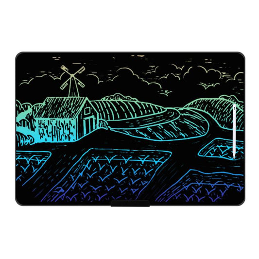 Rechargeable Children Graffiti LCD Drawing Board, Style:28 inch Black / Color Writing -  by buy2fix | Online Shopping UK | buy2fix