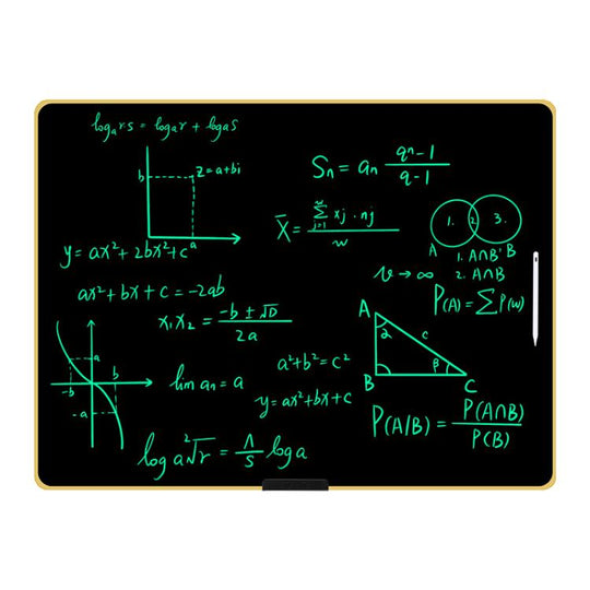Rechargeable Children Graffiti LCD Drawing Board, Style:40 inch Gold / Green Writing