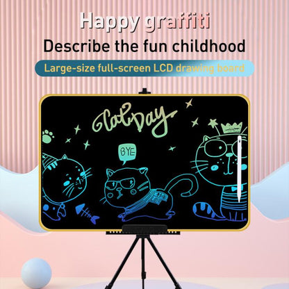 Rechargeable Children Graffiti LCD Drawing Board, Style:40 inch Gold / Green Writing -  by buy2fix | Online Shopping UK | buy2fix