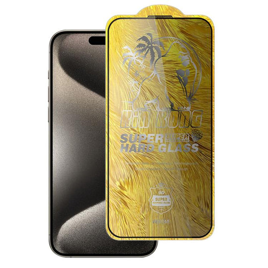 For iPhone 15 Pro WK WTP-104 Jungle Series Kinkong Kyanite Ultra-hard 9D Curved Privacy Aluminum Glass Film