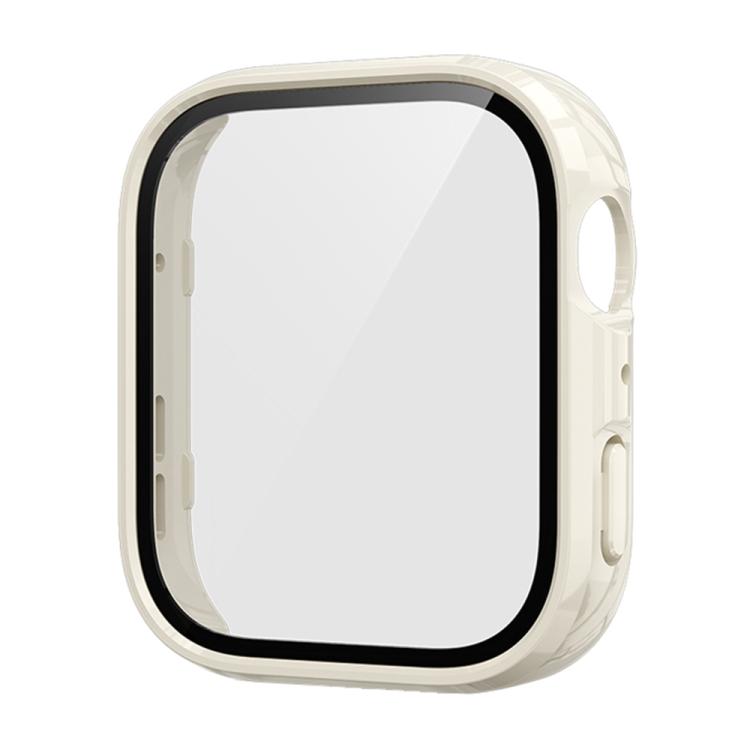 For Huawei Watch Fit 4 Tempered Film Integrated PC Watch Protective Case(Ivory White) - Watch Cases by buy2fix | Online Shopping UK | buy2fix