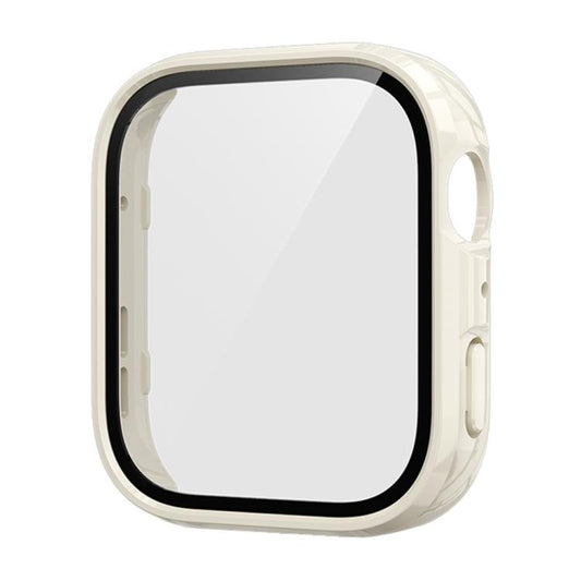 For Huawei Watch Fit 4 Tempered Film Integrated PC Watch Protective Case(Ivory White) - Watch Cases by buy2fix | Online Shopping UK | buy2fix