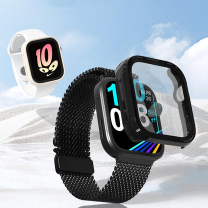 For Huawei Watch Fit 4 Tempered Film Integrated PC Watch Protective Case(Midnight Blue) - Watch Cases by buy2fix | Online Shopping UK | buy2fix