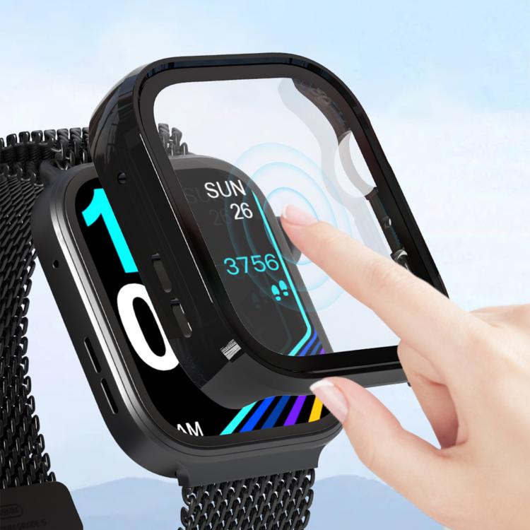 For Huawei Watch Fit 4 Tempered Film Integrated PC Watch Protective Case(Green) - Watch Cases by buy2fix | Online Shopping UK | buy2fix