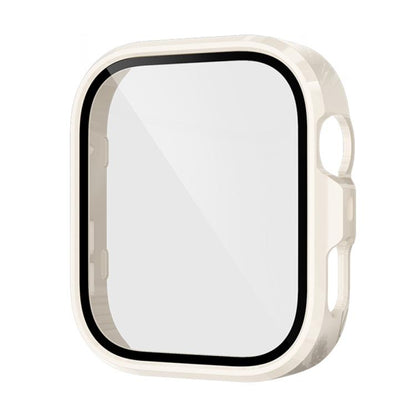 For Huawei Watch Fit 4 Pro Tempered Film Integrated PC Watch Protective Case(Ivory White) - Watch Cases by buy2fix | Online Shopping UK | buy2fix