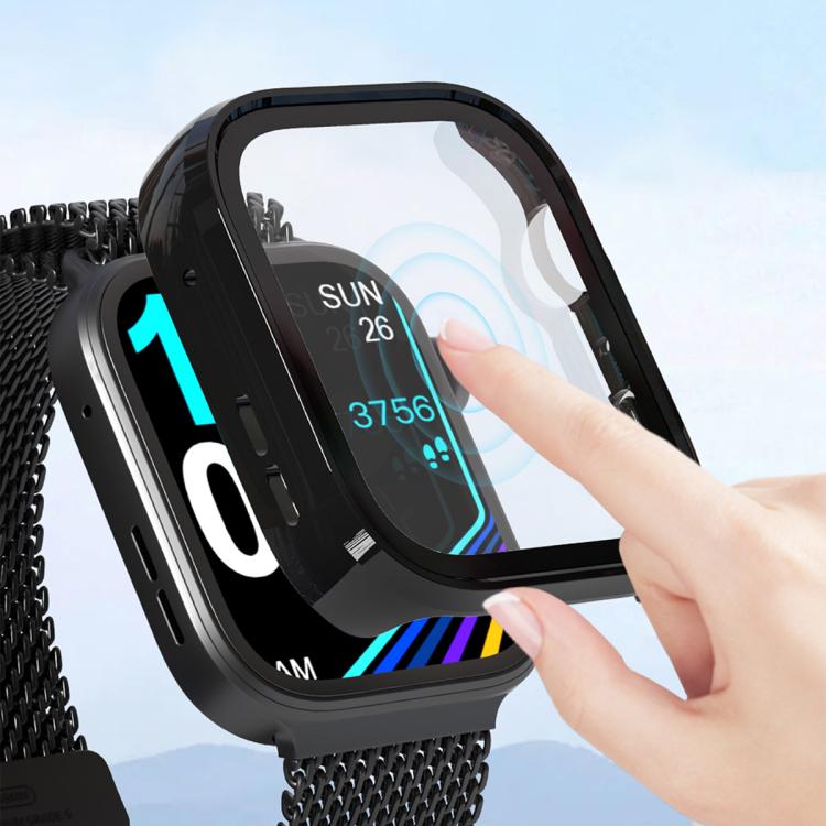 For Huawei Watch Fit 4 Pro Tempered Film Integrated PC Watch Protective Case(Silver) - Watch Cases by buy2fix | Online Shopping UK | buy2fix