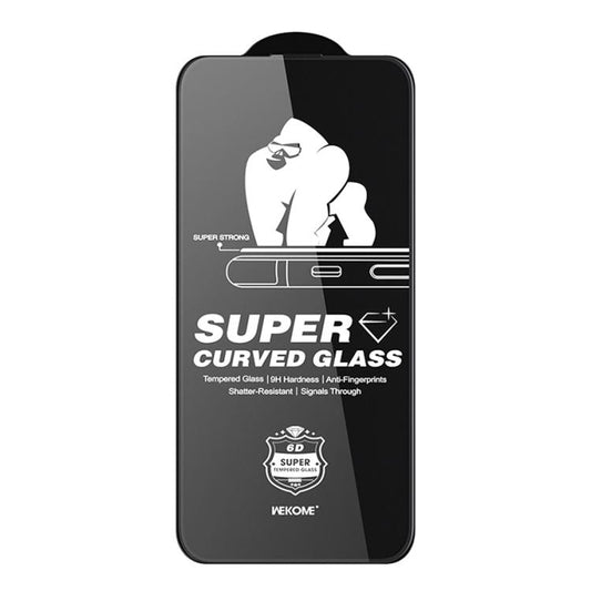For iPhone 16 Pro WK WTP-107 Kings KinKong 0.33mm 6D Curved HD Tempered Glass Film, No Black Frame - iPhone 16 Pro Tempered Glass by WK | Online Shopping UK | buy2fix