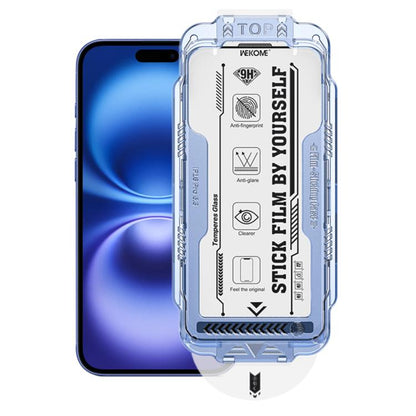 For iPhone 16 Plus / 15 Plus WK WTP-115 Easy Install 6D Curved Ultra-Fine Edge HD Tempered Glass Film - iPhone 16 Plus Tempered Glass by WK | Online Shopping UK | buy2fix