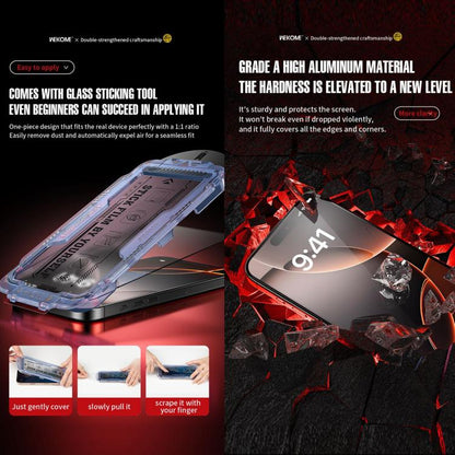 For iPhone 16 Plus / 15 Plus WK WTP-116 Easy Install 6D Curved Ultra-Fine Edge Privacy Tempered Glass Film - iPhone 16 Plus Tempered Glass by WK | Online Shopping UK | buy2fix