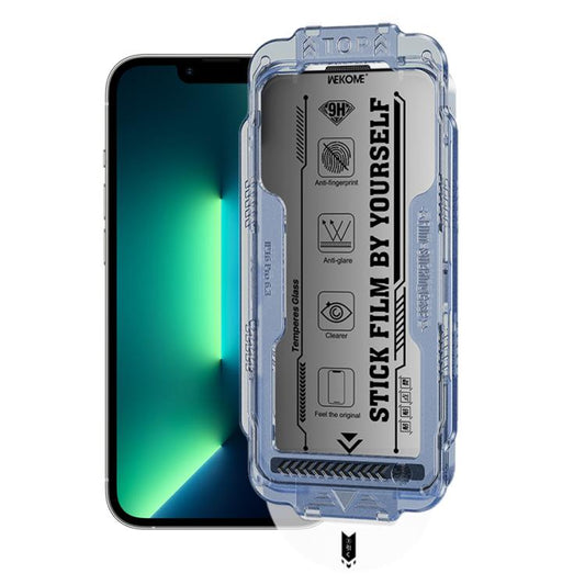 For iPhone 13 Pro Max / 14 Plus WK WTP-116 Easy Install 6D Curved Ultra-Fine Edge Privacy Tempered Glass Film - iPhone 14 Plus Tempered Glass by WK | Online Shopping UK | buy2fix