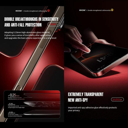 For iPhone 14 / 13 / 13 Pro WK WTP-116 Easy Install 6D Curved Ultra-Fine Edge Privacy Tempered Glass Film - iPhone 14 Tempered Glass by WK | Online Shopping UK | buy2fix