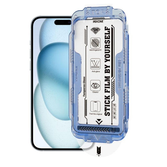 For iPhone 16 / 15 WK WTP-117 Easy Install 6D Curved Ultra-Fine Edge AR Frosted Tempered Glass Film - iPhone 16 Tempered Glass by WK | Online Shopping UK | buy2fix