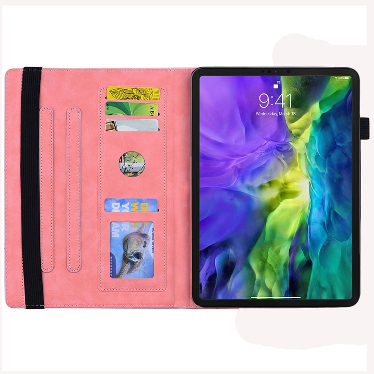 For iPad Air 11 2024 / Air 2022 / 2020 10.9 Calf Texture Embossed Horizontal Flip Leather Case with Holder & Card Slots & Photo Frame(Pink) - iPad Air (2022) / (2020) 10.9 Cases by buy2fix | Online Shopping UK | buy2fix