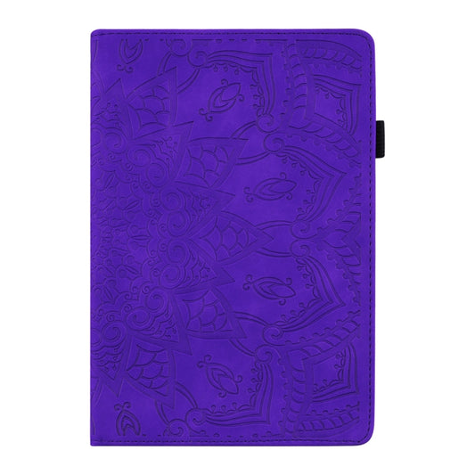 For iPad Air 11 2024 / Air 2022 / 2020 10.9 Calf Texture Embossed Horizontal Flip Leather Case with Holder & Card Slots & Photo Frame(Purple) by buy2fix